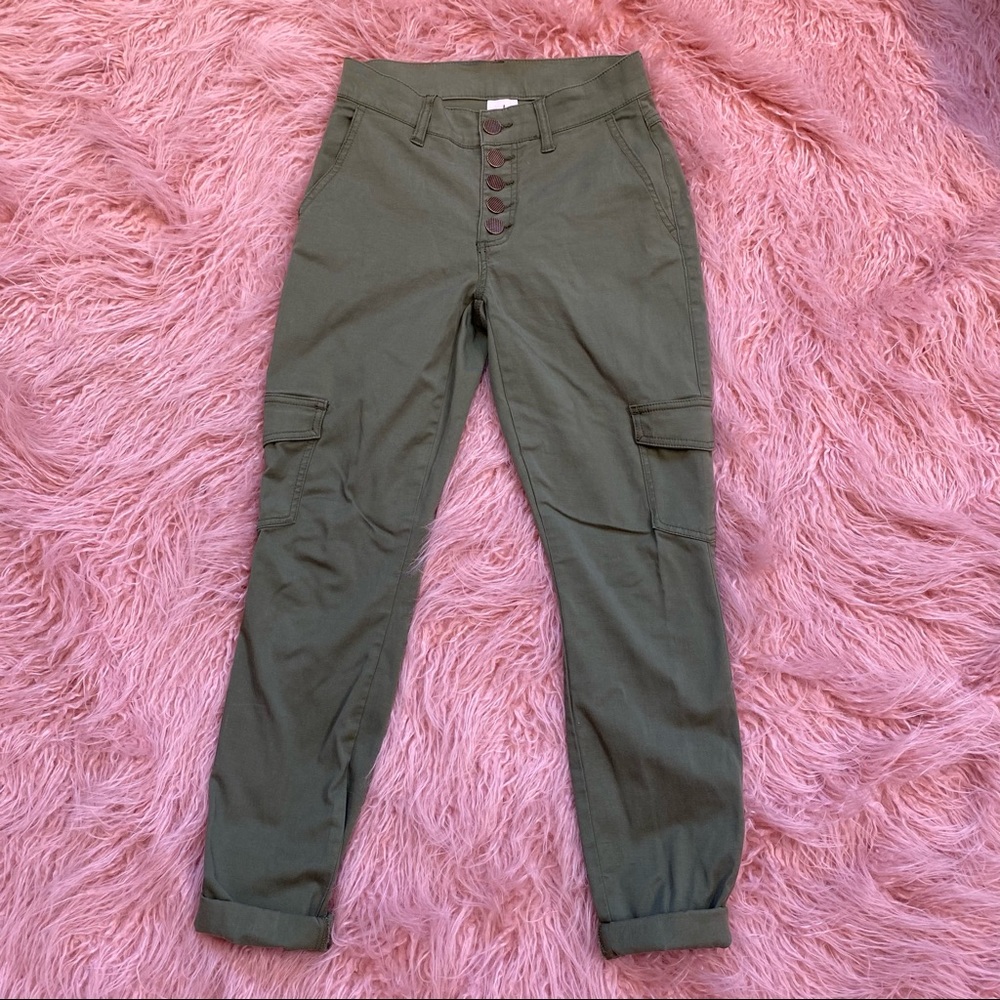Cabi Olive Green Jogger Cargo Pants